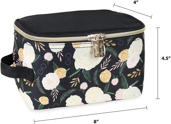 Chelsea + Cole for Itzy Ritzy Packing Cubes – Set of 3 Floral Packing Cubes or Travel Organizers; Each Cube Features a Mesh Top, Double Zippers and a Fabric Handle; Floral - Image 5