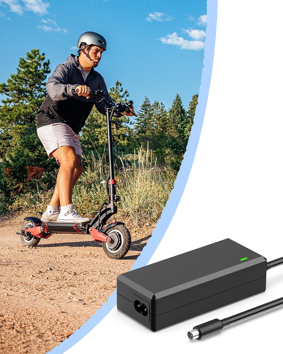 VHBW 42V Replacement Charger for Volpam Electric Scooter SP06 SPT7 SP03 SP06 GS AC DC Adapter - Image 4